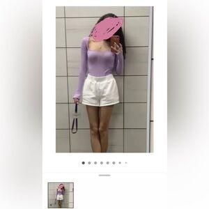 Out From Under Marianne Seamless Long Sleeve Bodysuit (Lilac M/L)